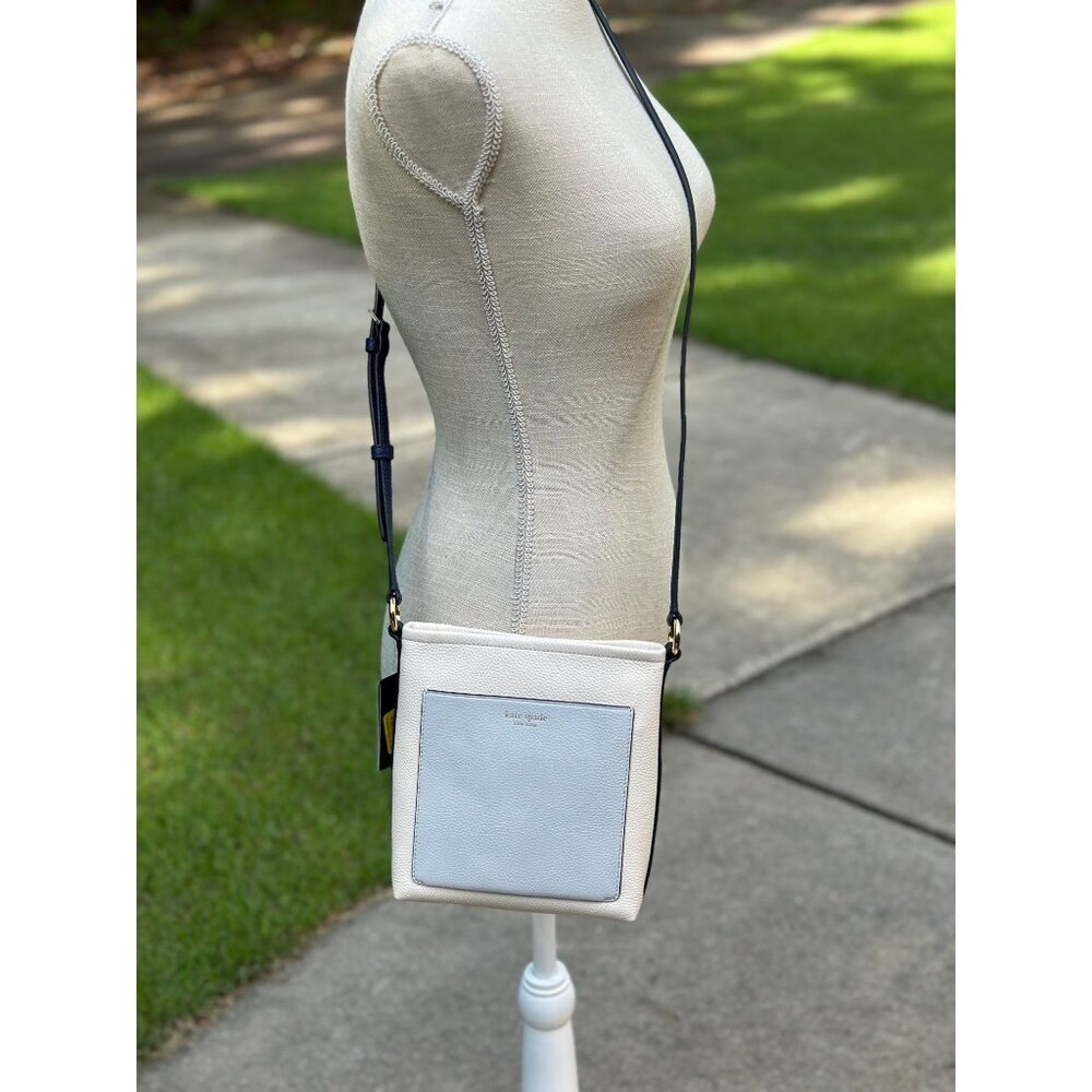 Kate Spade KH164 Ava Colorblock Pebbled Leather Swingpack Crossbody Bag NWT